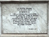 Cette plaque se situe devant l'église Santa Maria Sopra Minerva